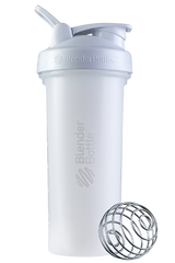 White BlenderBottle 28oz protein shake cup. | Color#white_Size#28oz