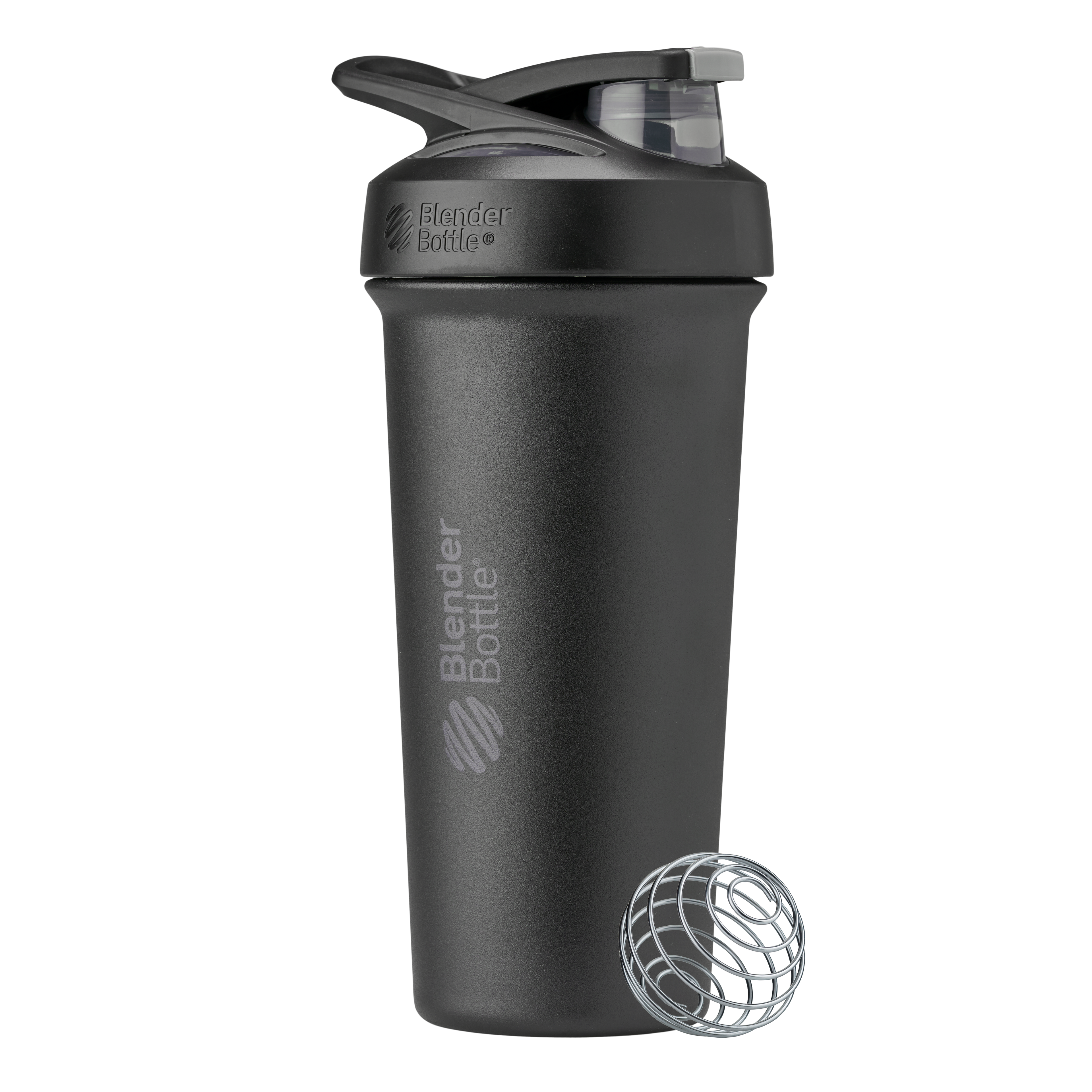 Full Black Sport Sleek stainless-steel shaker with locking lid.| Color#All Black
