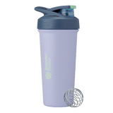 Sleek lavemder stainless-steel shaker bottle with lockable lid and BlenderBall for smooth blends, featuring an insulated, easy-grip design and advanced blending technology. | Color#Cool Blue