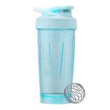Light Frosty Blue Sport Protein Shake Cup 28oz | Material#Polypropylene (PP)_Color#Cool Blue_Size#28oz