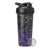 Sport Stainless Sleek shaker bottle with lockable lid and BlenderBall for smooth blends, featuring an insulated, easy-grip design and advanced blending technology. | Color#Night Sky
