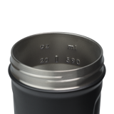 Black Sport Stainless insulated protein shaker cup. | Color#Black
