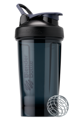 Black 24oz protein shake cup made of odor-resistant Tritan. | Color#nightshade_Size#24oz