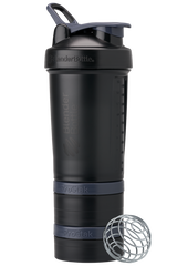 Black ProStak shaker with storage for pills, supplements, protein, and more. | Color#Nightshade