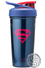 Red & Blue Superman Stainless Shaker. | Color#The Man Of Steel