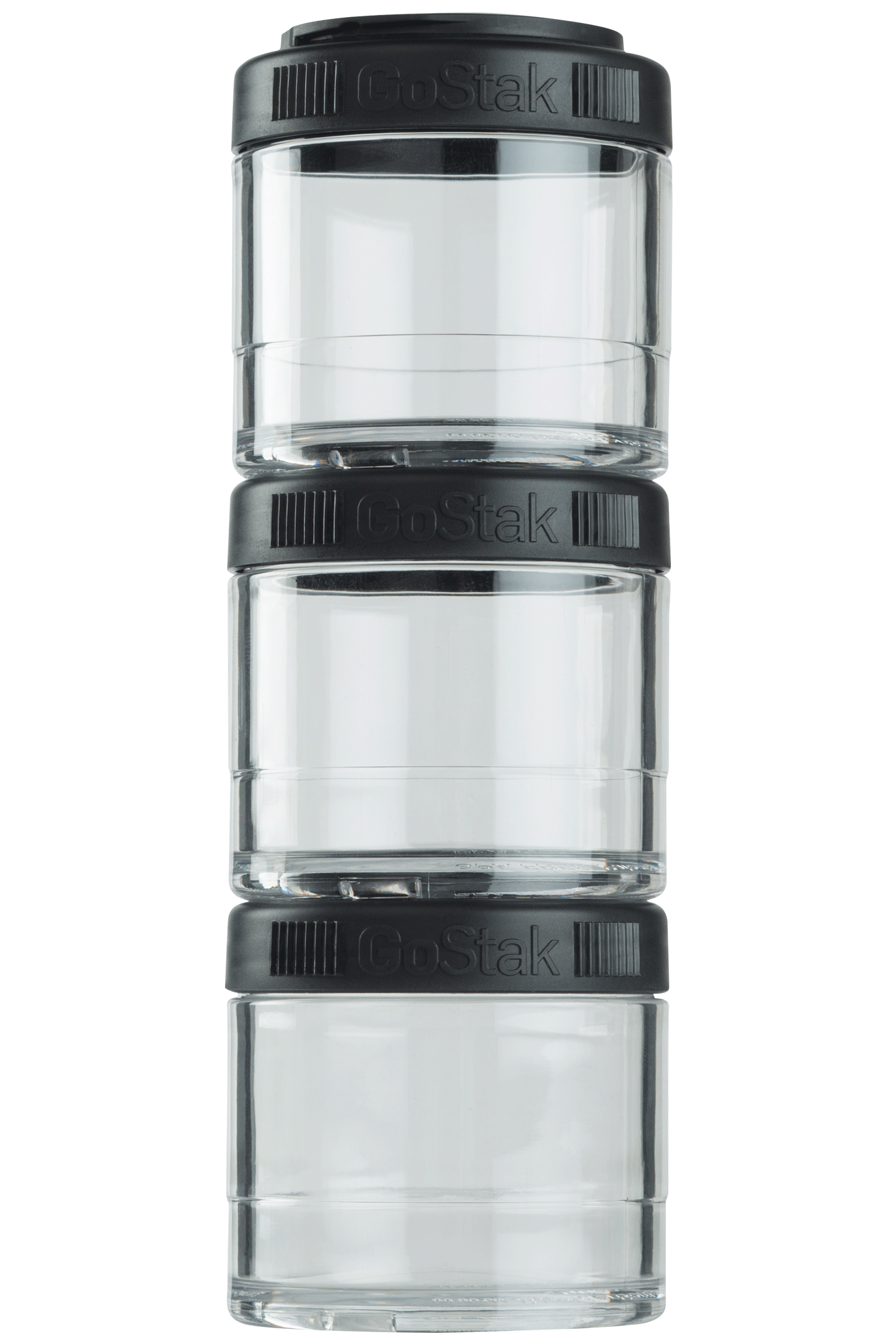 BlenderBottle - GoStak® - 100cc 3Pak Black | Size#100cc 3Pak_Color#Black